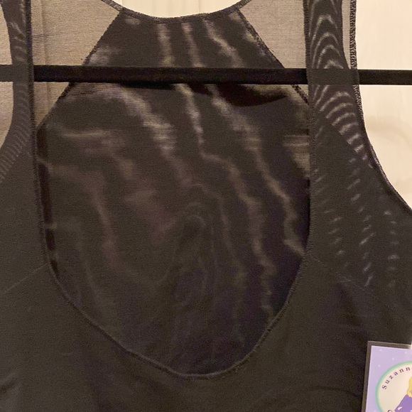 Suzanne Somers Collection ‘hold it in’ Cami tank black medium low back - Picture 5 of 8